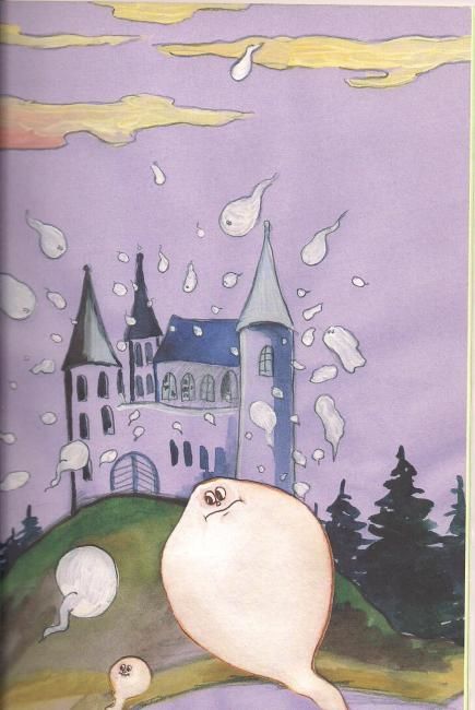 Drawing titled "Big party of ghosts" by Jevamk, Original Artwork
