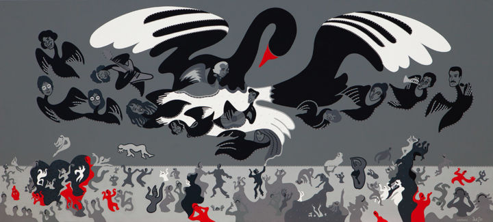 Peinture intitulée "THE MAGICAL HISTORY…" par The Toyists Dejo, Œuvre d'art originale, Acrylique