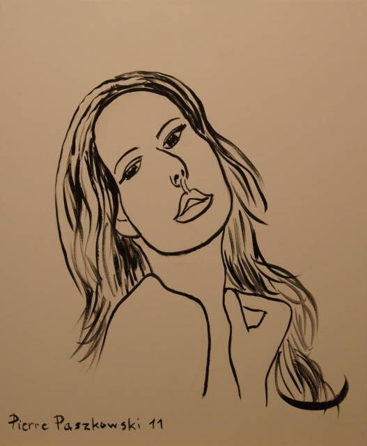 Peinture intitulée "Michelle - 1" par Pierre Paszkowski, Œuvre d'art originale, Acrylique