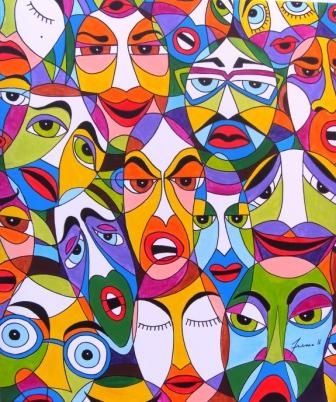 Pintura intitulada "TRISTES" por Mário Fresco, Obras de arte originais, Óleo