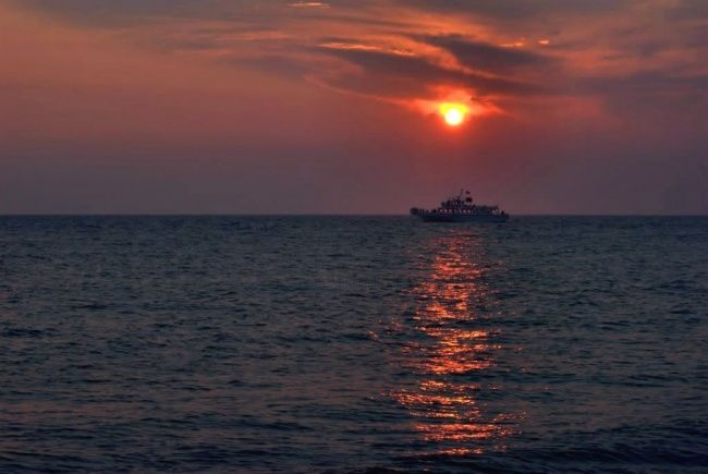 Photography titled "Knokke - zonsonderg…" by Deboknol, Original Artwork