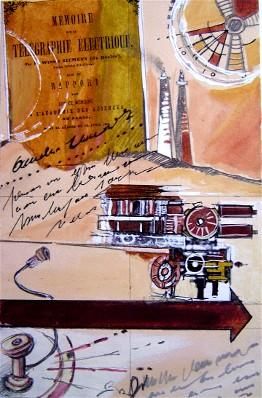 Dessin intitulée "Toile N°3 : "Histor…" par Catherine Suchocka, Œuvre d'art originale