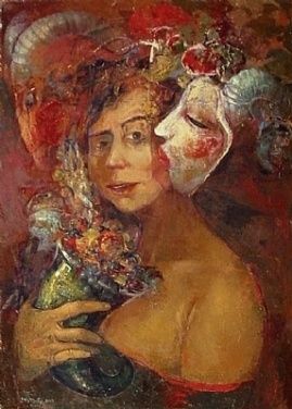 Schilderij getiteld "Seduzione" door Doina Botez, Origineel Kunstwerk, Olie