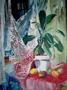 Peinture intitulée "Le ficus" par Catherine Suchocka, Œuvre d'art originale