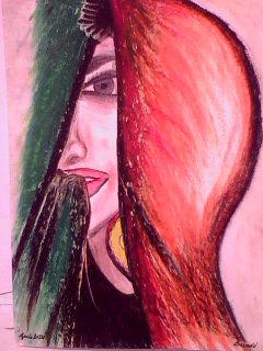 Peinture intitulée "Femme" par Smal, Œuvre d'art originale