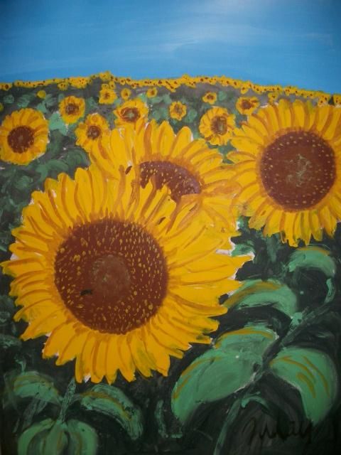 "Suncokreti" başlıklı Tablo Rudolf Buday tarafından, Orijinal sanat