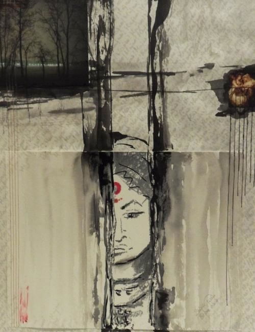 Collages intitulée "Majas" par Shejuti Taleb, Œuvre d'art originale