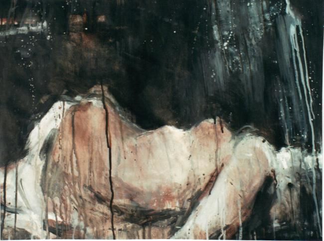 Pintura titulada "Dors ma jolie" por Roseline Deschamps, Obra de arte original, Oleo