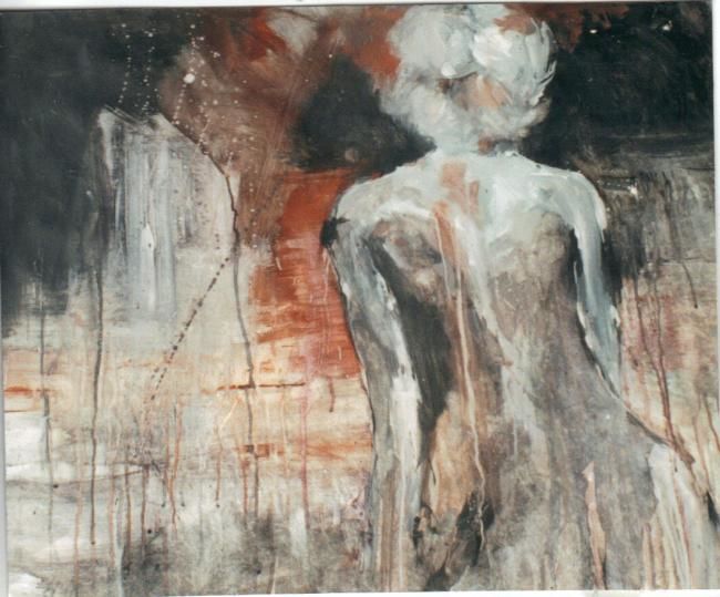 Pintura titulada "O Ciel Ouvert" por Roseline Deschamps, Obra de arte original
