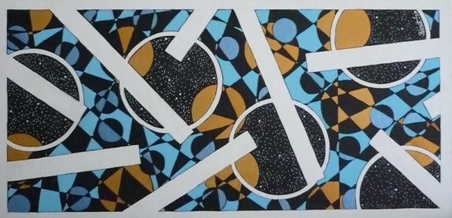 Painting titled "Froid !" by Benoit !, Original Artwork, Gouache