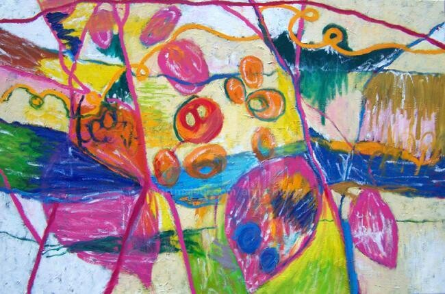 Ζωγραφική με τίτλο "Hors saison" από Anne Maury, Αυθεντικά έργα τέχνης, Λάδι