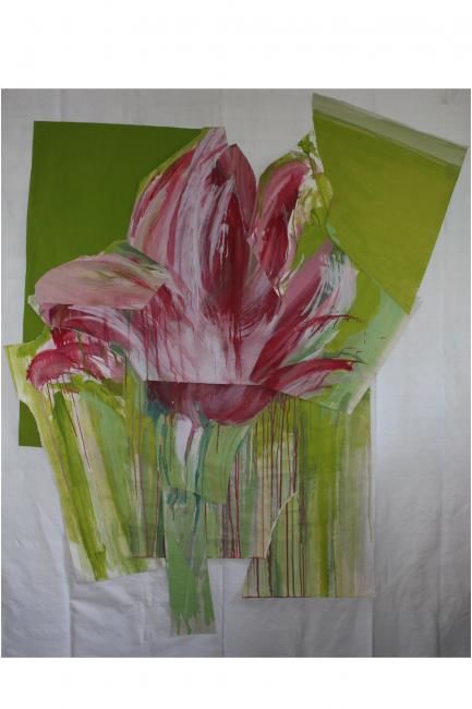Peinture intitulée "grandetulip1" par Patrice Monnerie, Œuvre d'art originale