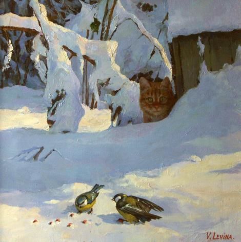 Peinture intitulée "La chasse." par Lëvin Art, Œuvre d'art originale, Huile