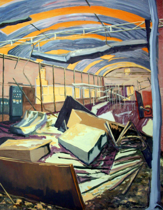 Abandon Painting, 45.7x35 in