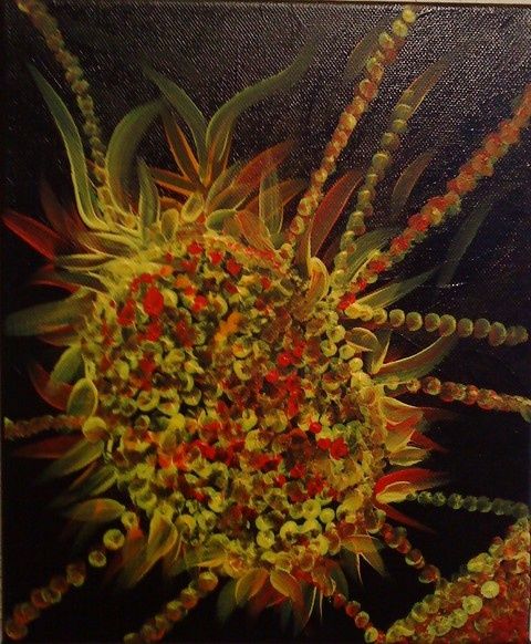 Painting titled "01" by Croket, Original Artwork