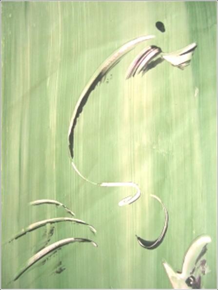 Peinture intitulée "Springy 06" par Delphine Bernard, Œuvre d'art originale