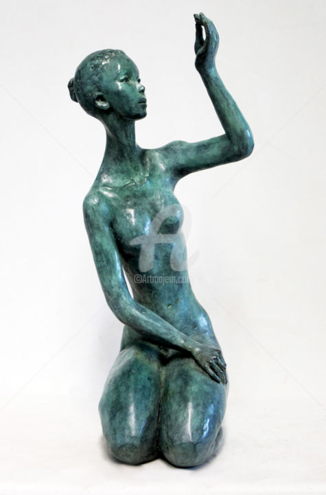 Γλυπτική με τίτλο "Chrysalide, sculptu…" από Marie-Thérèse Tsalapatanis, Αυθεντικά έργα τέχνης, Μπρούντζος