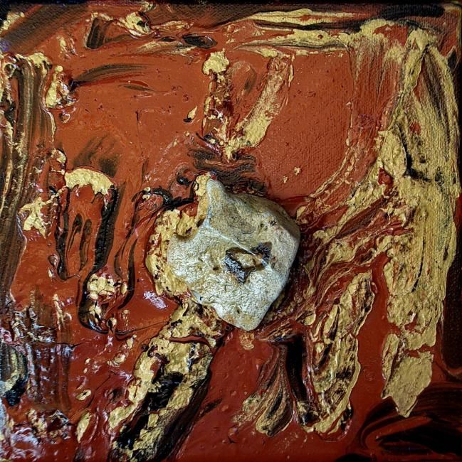Peinture intitulée "Initio 3" par Nathalia Chipilova, Œuvre d'art originale, Huile