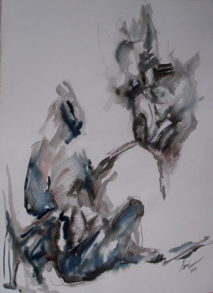 Drawing titled "Encanto" by Toni Guerra, Original Artwork