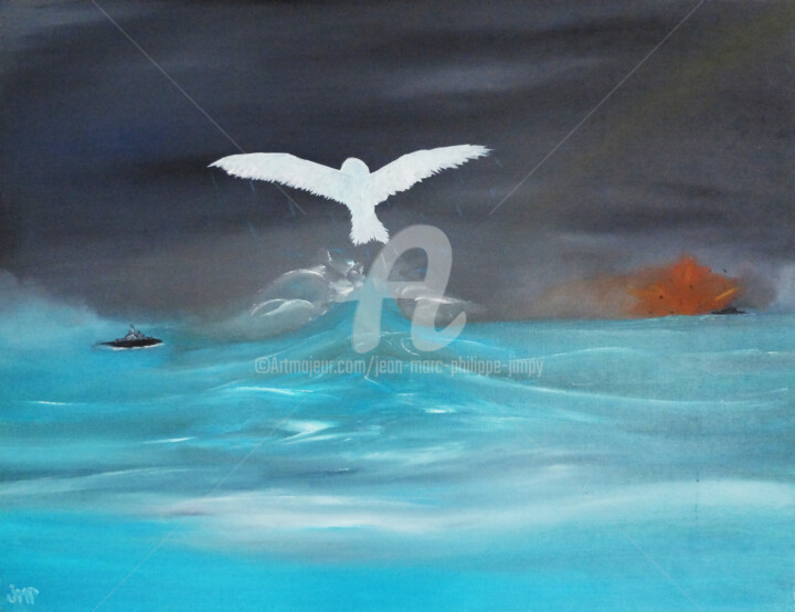 Peinture intitulée "ESPOIR" par Jean-Marc Philippe (Jimpy), Œuvre d'art originale, Huile