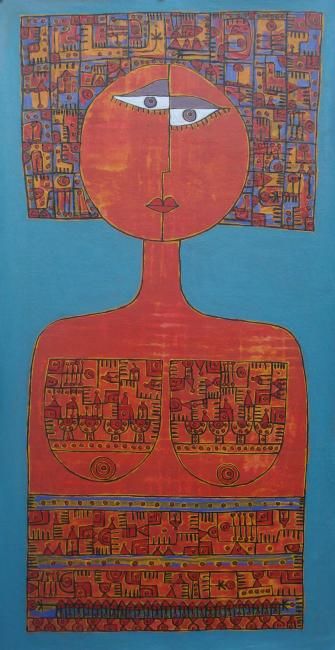 Schilderij getiteld "MUniEK # 621 - una…" door Muniek, Origineel Kunstwerk, Olie