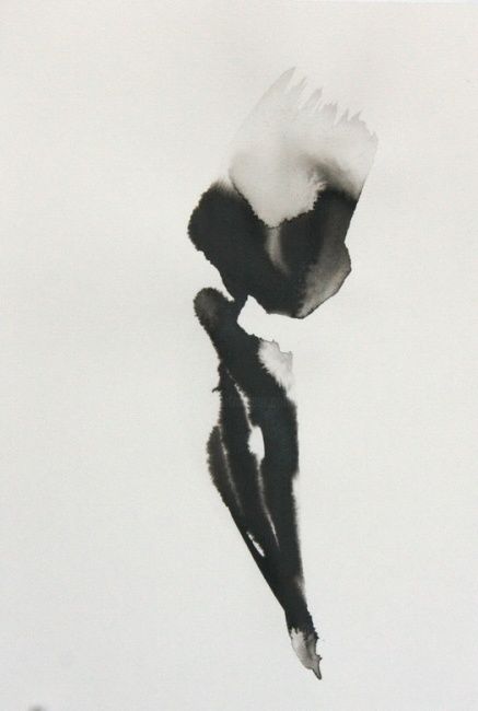 Dessin intitulée "1 corps 1 trait" par Yves Anane, Œuvre d'art originale