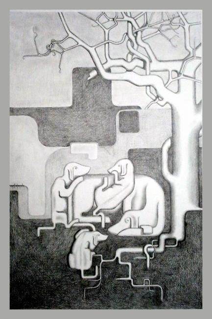 Drawing titled ""Far Enough"" by Haptahendu, Original Artwork, Other