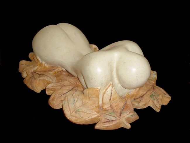 Sculpture titled "Misterious" by Batia Mach Shepherd, Original Artwork, Stone