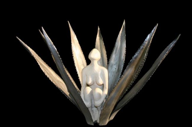 Sculpture titled "Optimism" by Batia Mach Shepherd, Original Artwork, Mixed Media