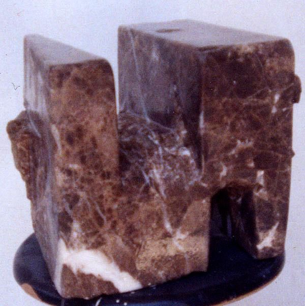 Sculptuur getiteld "CUBO" door Oscar Carballo, Origineel Kunstwerk
