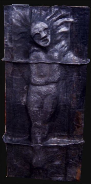 Sculptuur getiteld "S/T 0005" door Oscar Carballo, Origineel Kunstwerk