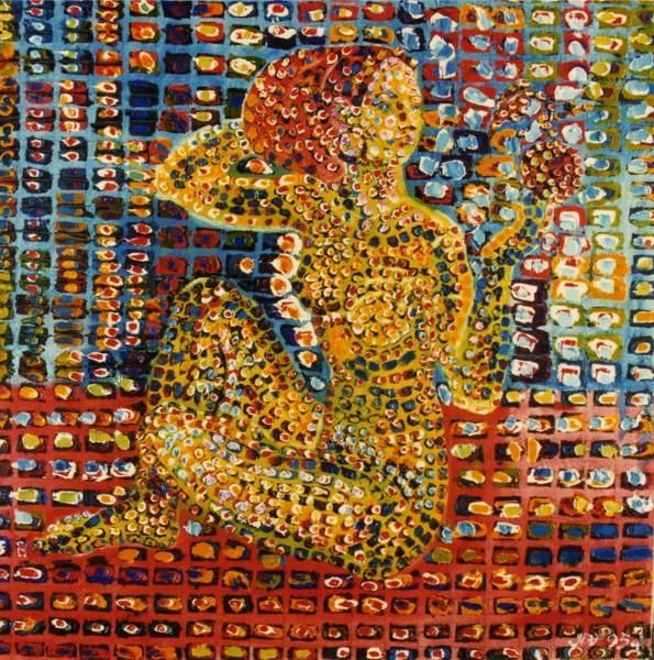 Painting titled "Impulsiveness - mel…" by Nikolai Vasilev, Original Artwork, Oil