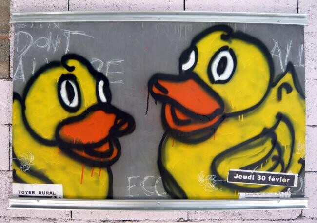 Peinture intitulée "D.W.I. N°9 side 2" par Eric Ullrich, Œuvre d'art originale