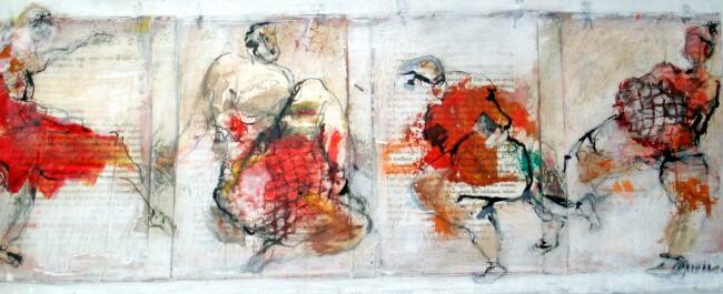 Peinture intitulée "tout se rejoint n'e…" par Catherine Monmarson, Œuvre d'art originale