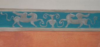 Painting titled "FRESQUE  murale" by Varvara Bracho, Original Artwork