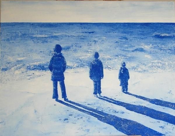 Ζωγραφική με τίτλο "CONTEMPLATION" από Stephanie Ledroit, Αυθεντικά έργα τέχνης