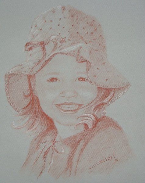 Drawing titled "Garance" by Stephanie Ledroit, Original Artwork