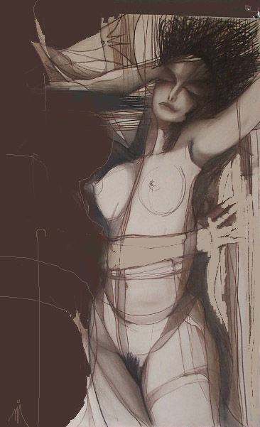 Drawing titled "dedication" by Kravitz, Original Artwork, Other