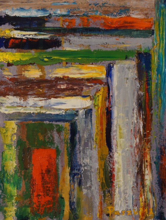 Peinture intitulée "Porte d'Aphrodite 2…" par Pierre Paszkowski, Œuvre d'art originale, Huile