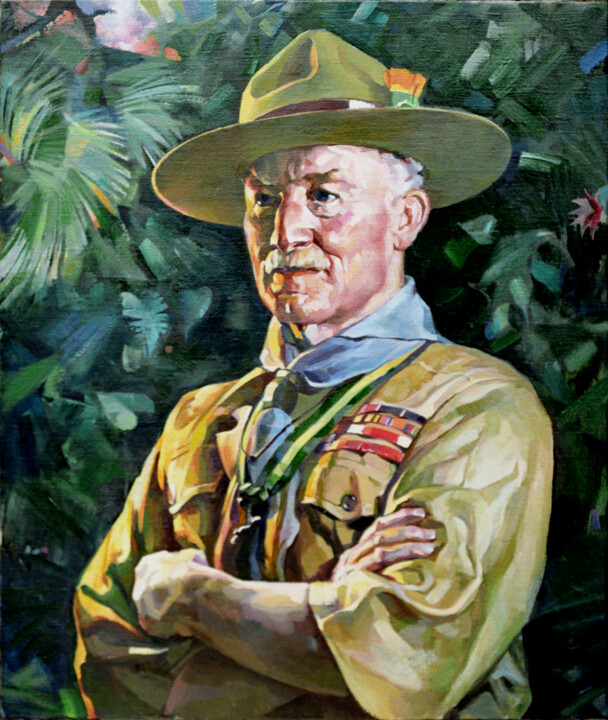 "Баден Пауэл" başlıklı Tablo Ivan Podgainyi tarafından, Orijinal sanat, Petrol