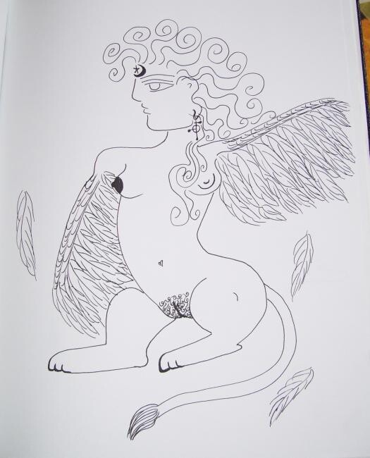 "Lilith Sphinx" başlıklı Resim Toni Barca tarafından, Orijinal sanat