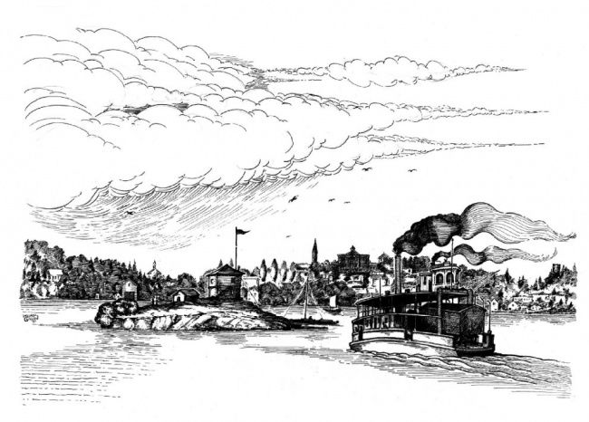 Drawing titled "1859 Blockhouse Isl…" by Cullen, Original Artwork, Other