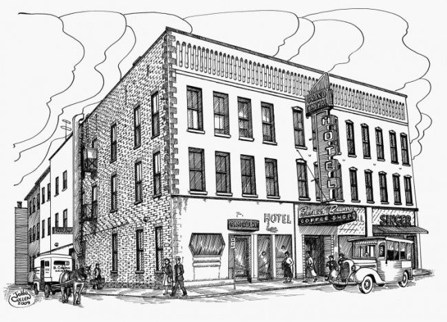 Drawing titled "1950 Grand Central…" by Cullen, Original Artwork, Other