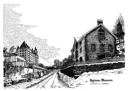 Drawing titled "1986 Bytown Museum…" by Cullen, Original Artwork, Other