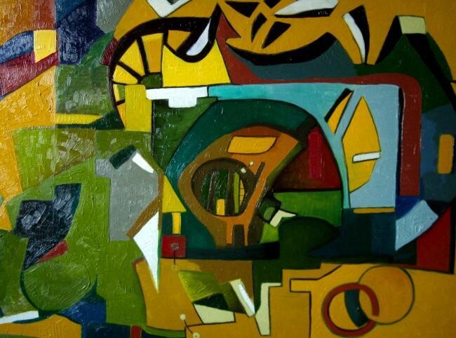 Peinture intitulée ""dream"" par Frédérique Manley, Œuvre d'art originale, Huile