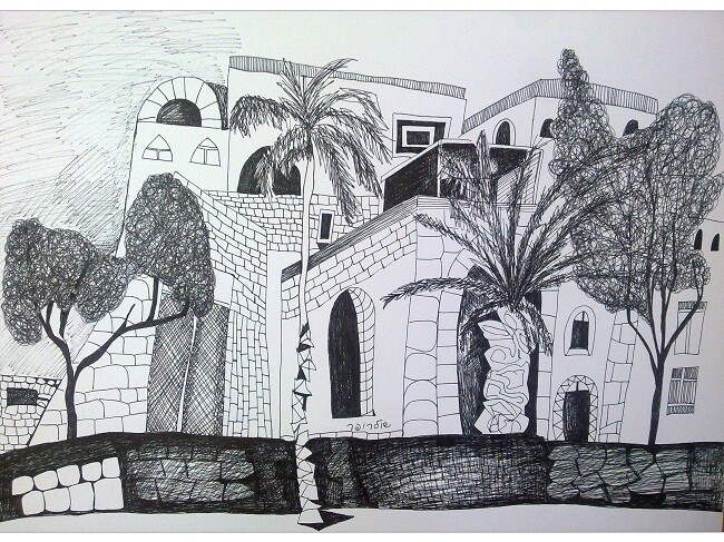 view at Yaffo 图画, 13x18.1 in