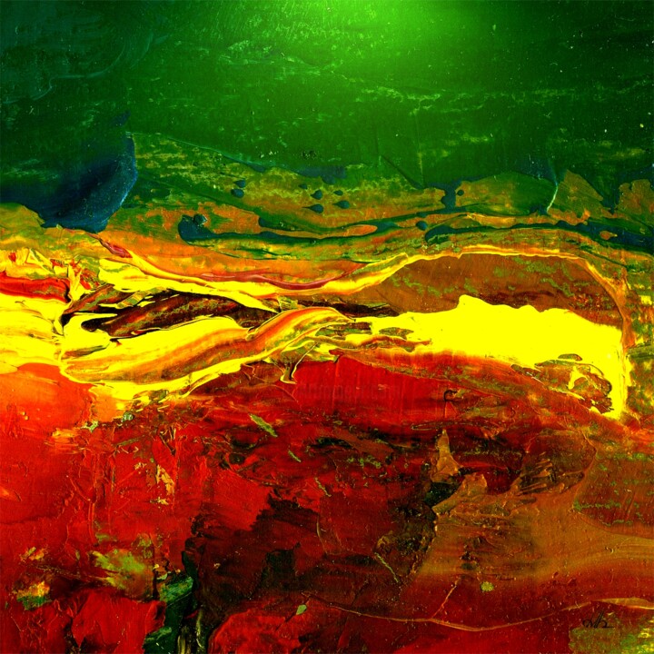 Кобальт на небе - ртуть на земле 绘画, 39.4x39.4 in