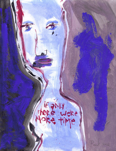Peinture intitulée "NEZ PEEK 28 X 21" par Nez Peek, Œuvre d'art originale, Huile