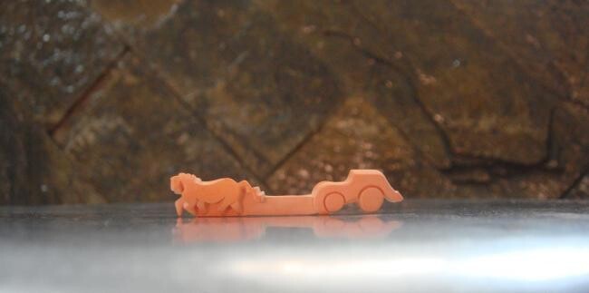 Sculpture intitulée "Arjuna's Chariot" par Bijay Boghani, Œuvre d'art originale