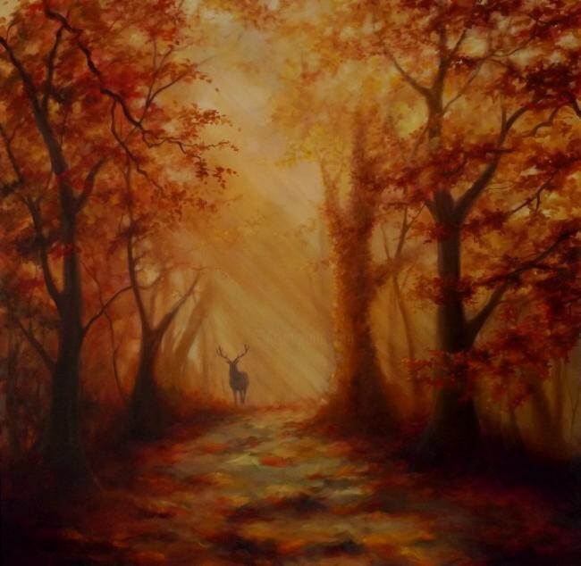 Pittura intitolato "Majestic (Prints av…" da Lee Campbell, Opera d'arte originale, Olio